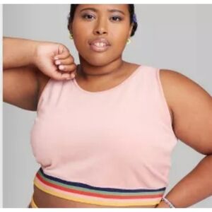 Wild Fable Velour Cropped Top